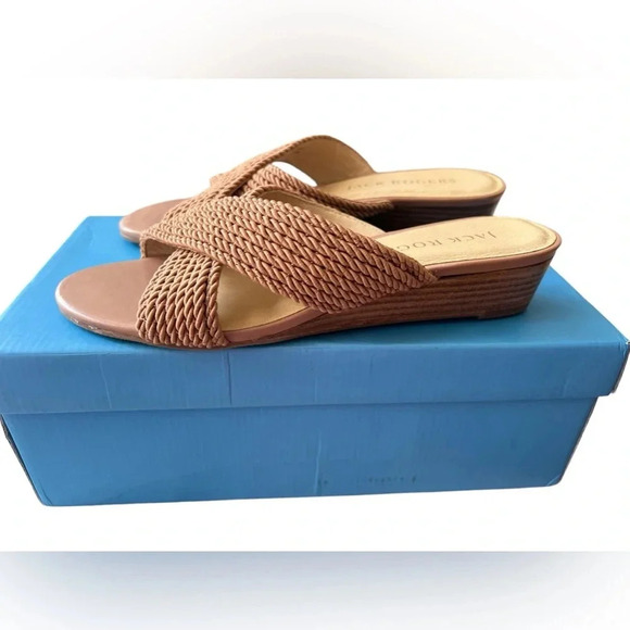 NIB Jack Rogers Dolphin Mini Wedge Heels - Picture 7 of 8